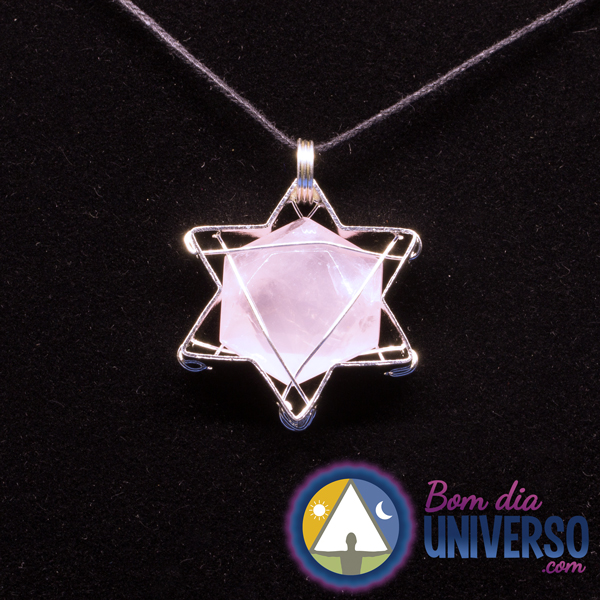 ESTRELA PRATA QUARTZO ROSA 1